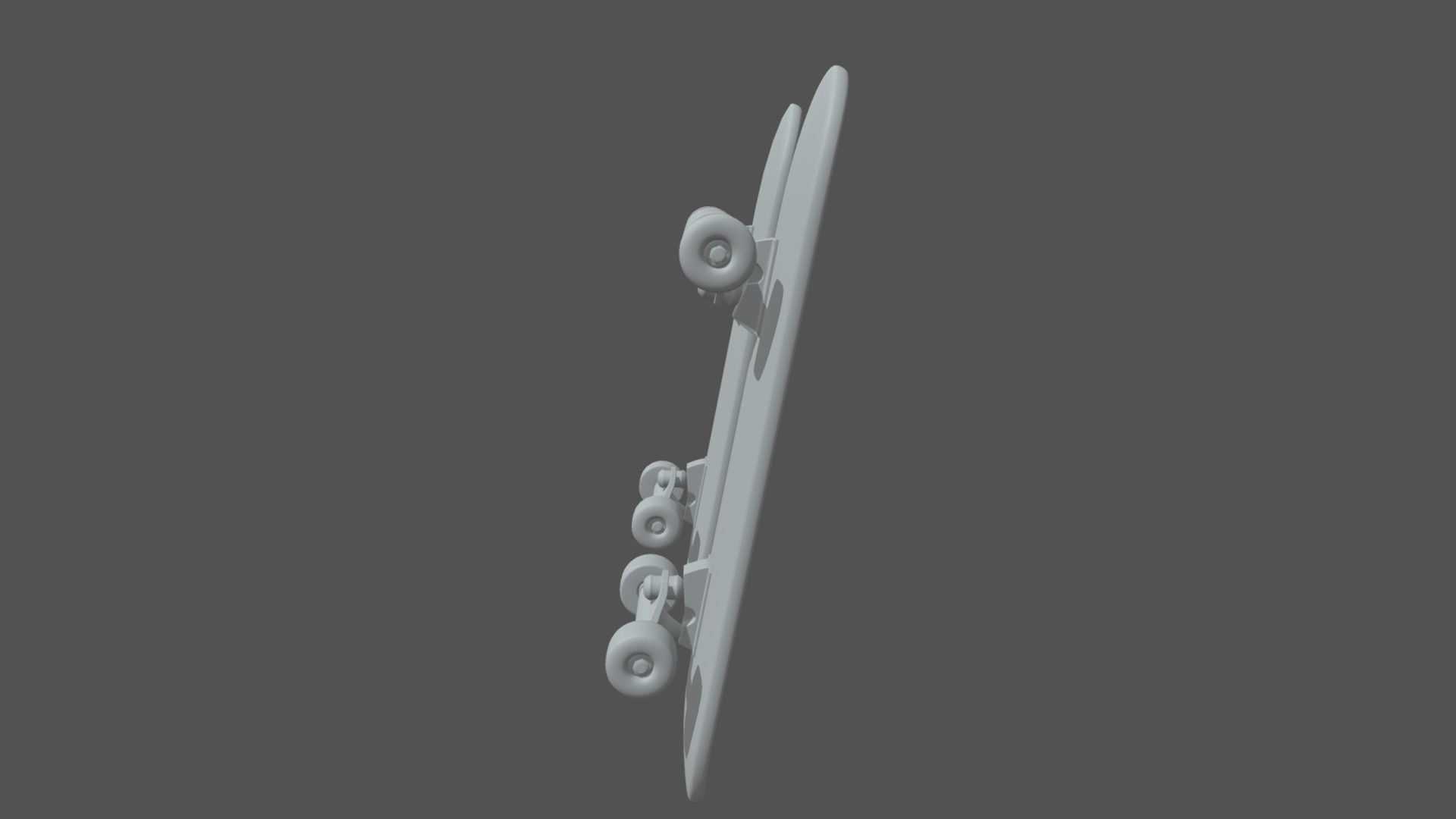 Skate skateboards Low-poly 3D model_1
