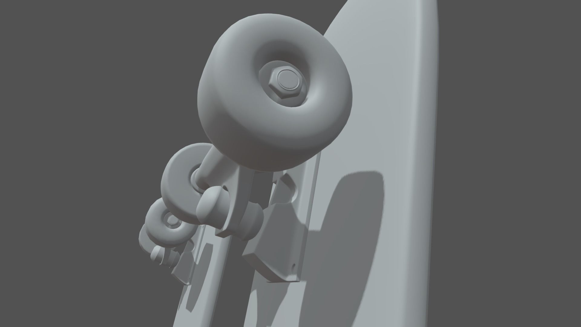 Skate skateboards Low-poly 3D model_6