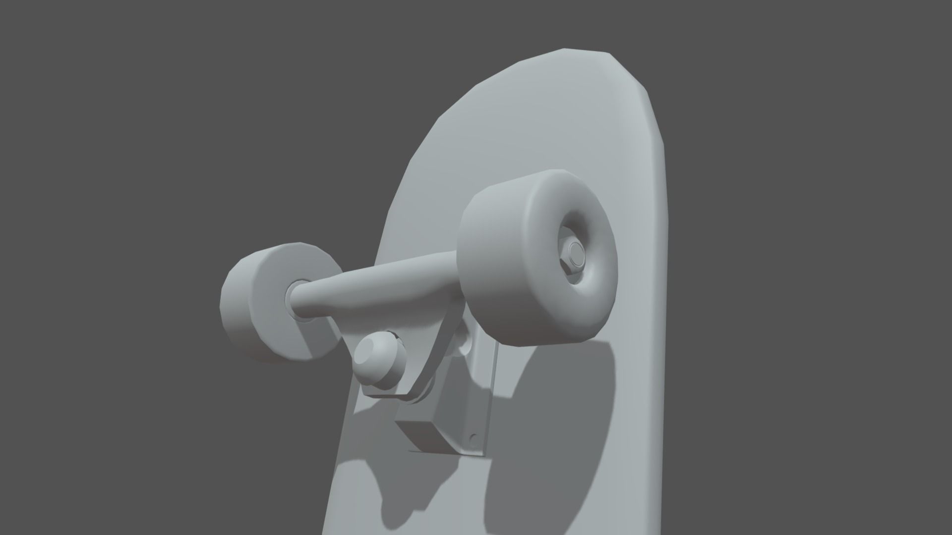 Skate skateboards Low-poly 3D model_3