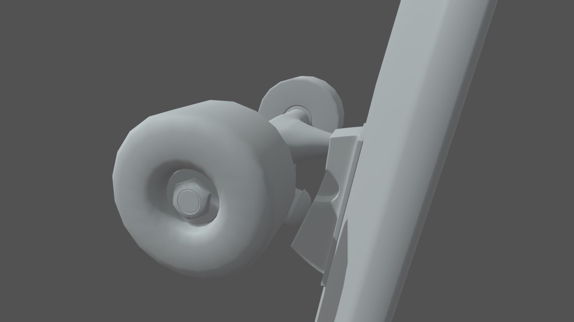 Skate skateboards Low-poly 3D model_4