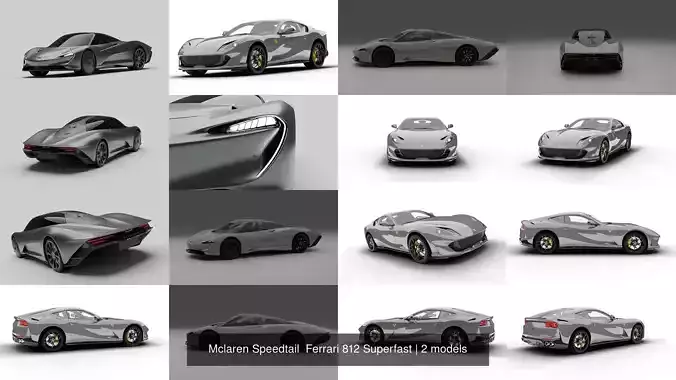 Mclaren Speedtail  Ferrari 812 Superfast