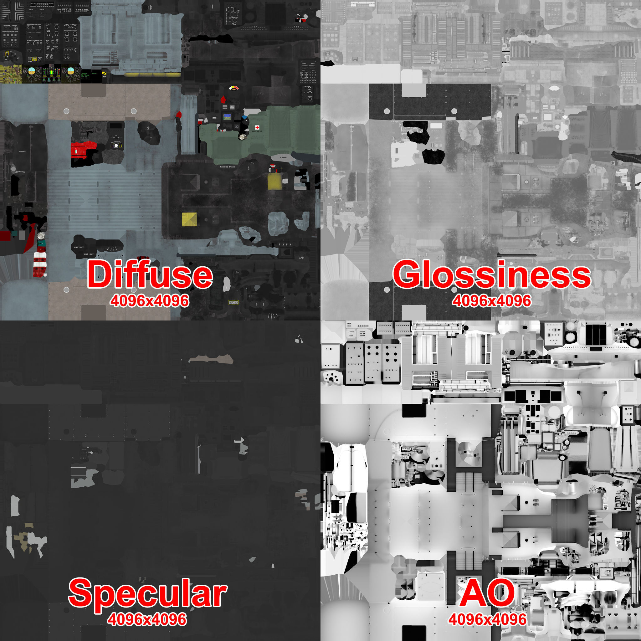 UH-60 Black Hawk Australian Army Complex Animation Low-poly 3D model_36