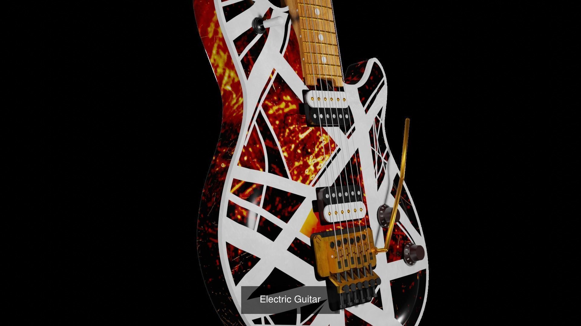 Electric Guitar stomp and amplifier 3D Model Collection_1