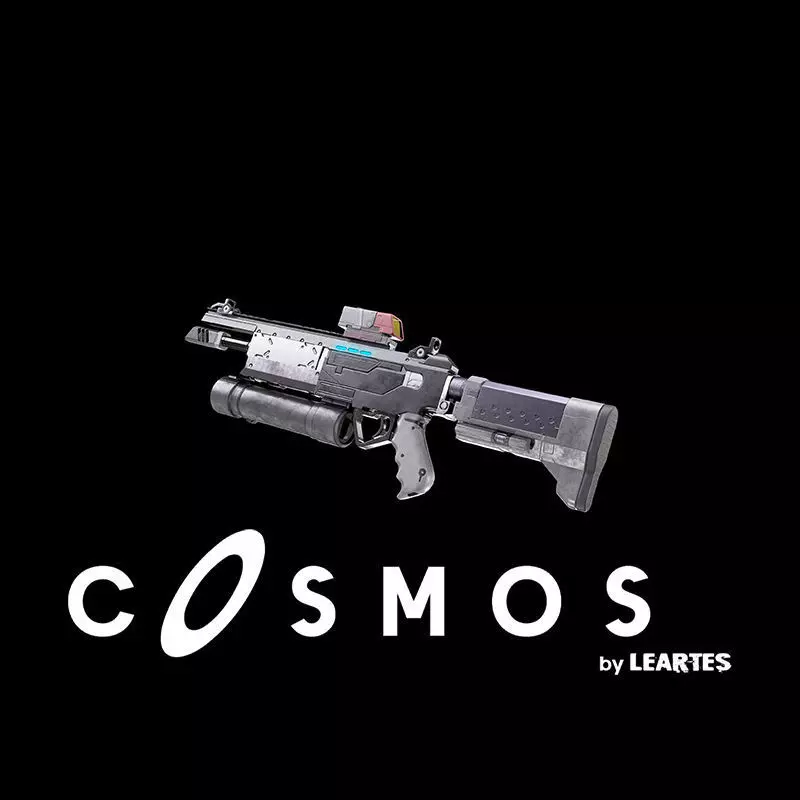 Cyberpunk AR-Shark Low-poly 3D model_0