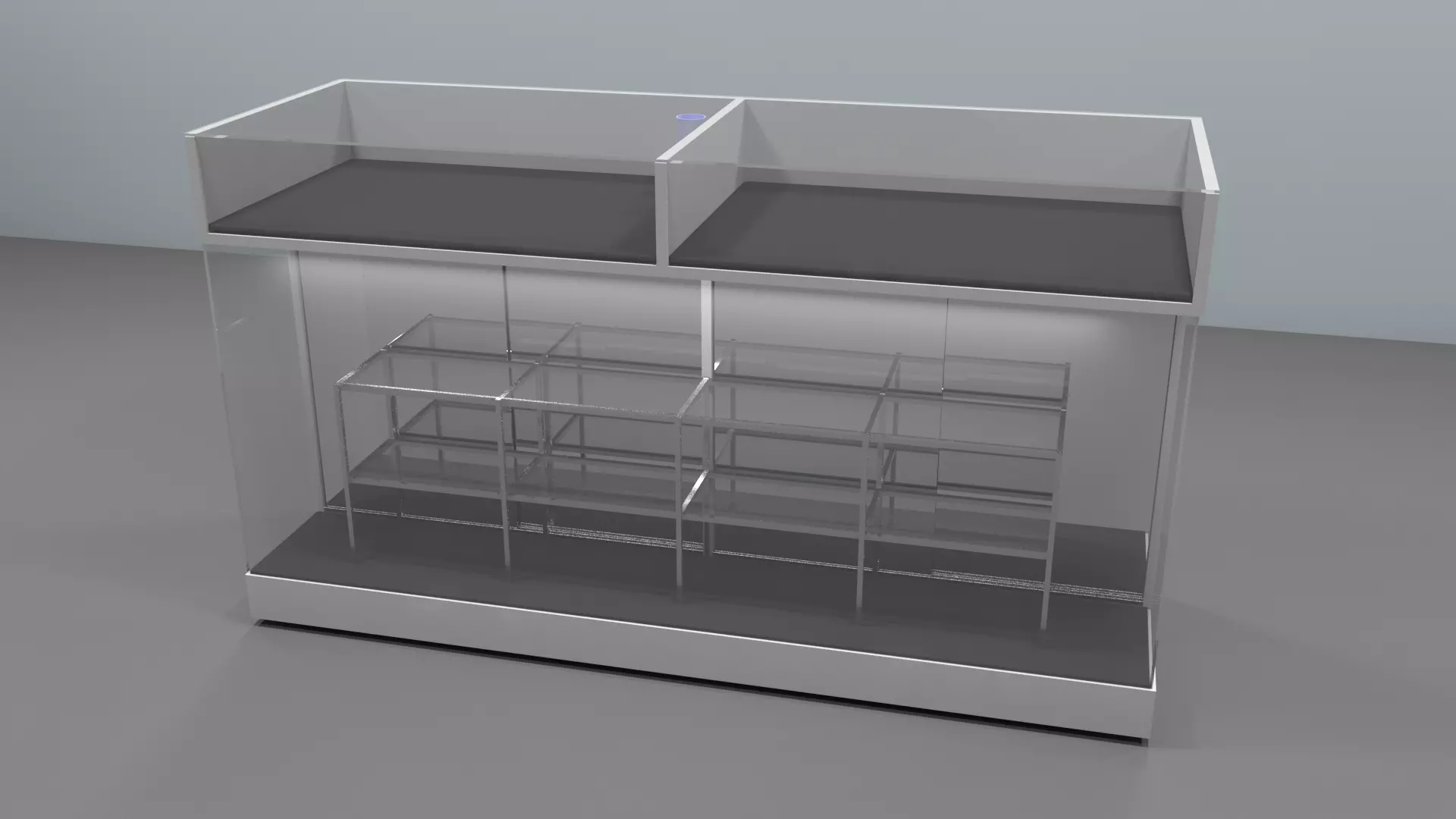 pharmacy gift of jewelery Cosmetic sales display stand 3D model