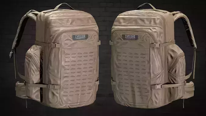 MILITARY Game Ready Camelback Rubicon Backpack Low-poly 3D model