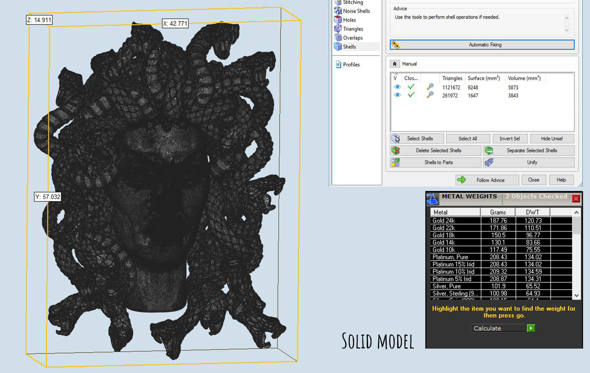 High Detailed Medusa Head 3D print model_11