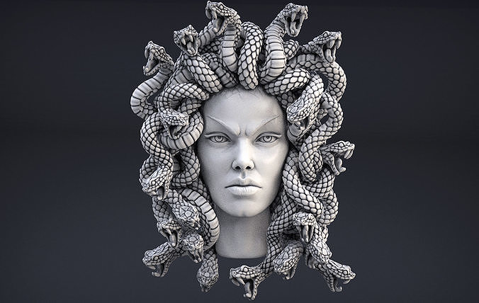 High Detailed Medusa Head 3D print model