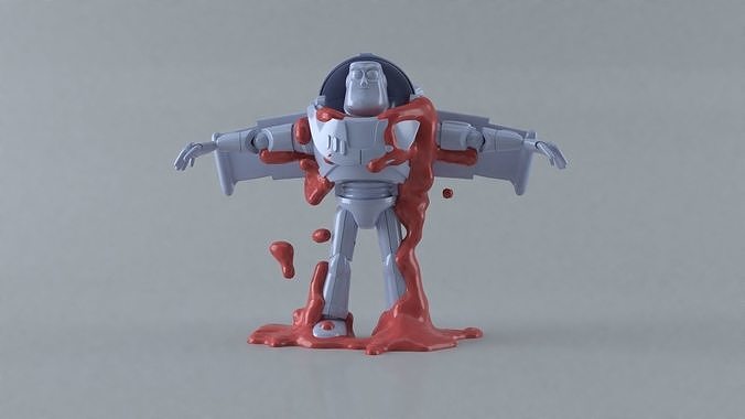 Buzz light year fluid 3D print model