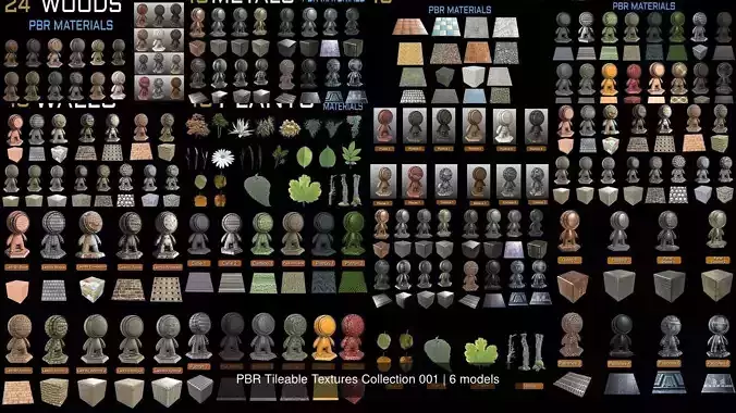PBR Tileable Textures Collection 001