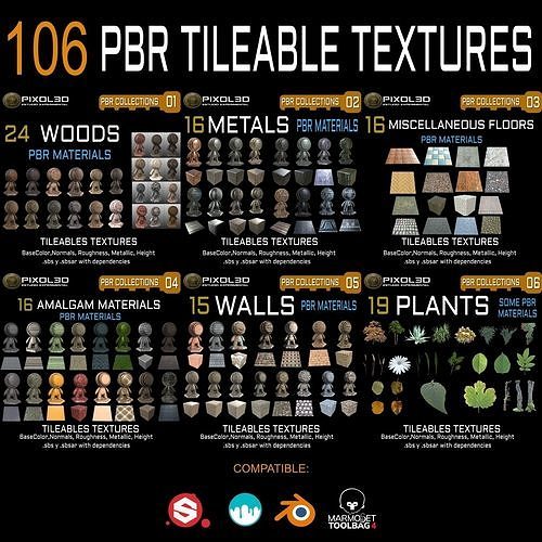 PBR Tileable Textures Collection 001 Texture