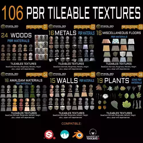 PBR Tileable Textures Collection 001 Texture