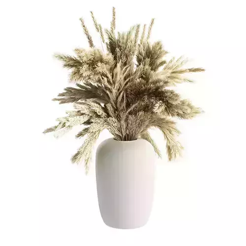 Apothecary Vase with Pampas Grass by Kristina Dam Studio