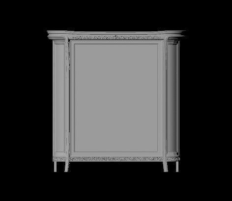 wardrobe for bedroom 3D model_3