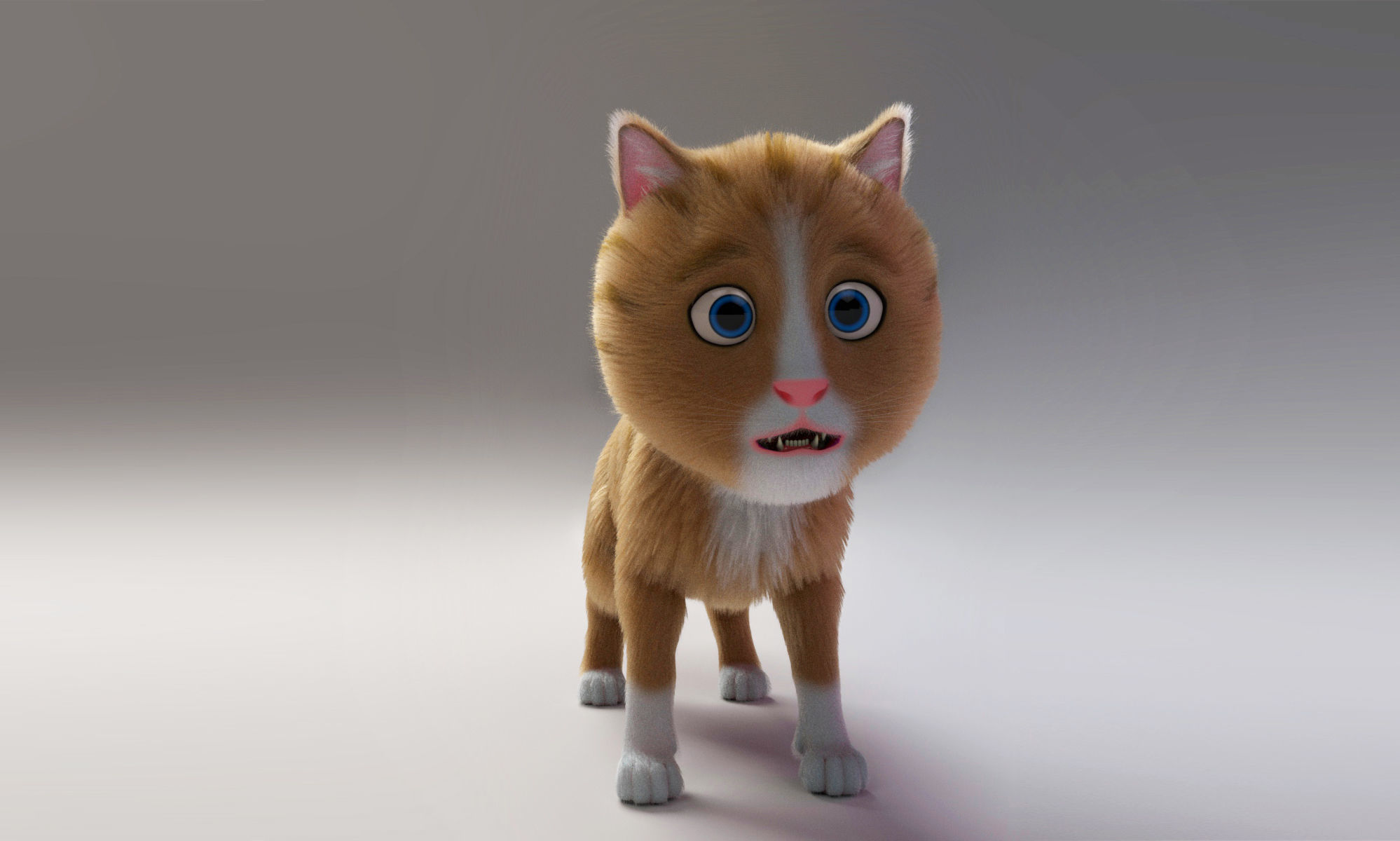 Cartoon Cat 3D model_4