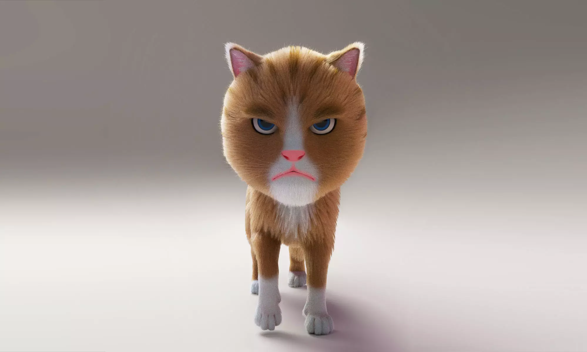 Cartoon Cat 3D model_0