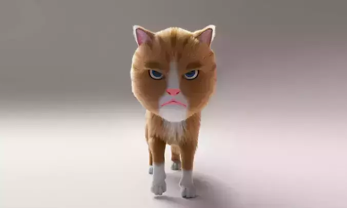 Cartoon Cat 3D model Cartoon Cat 3D model