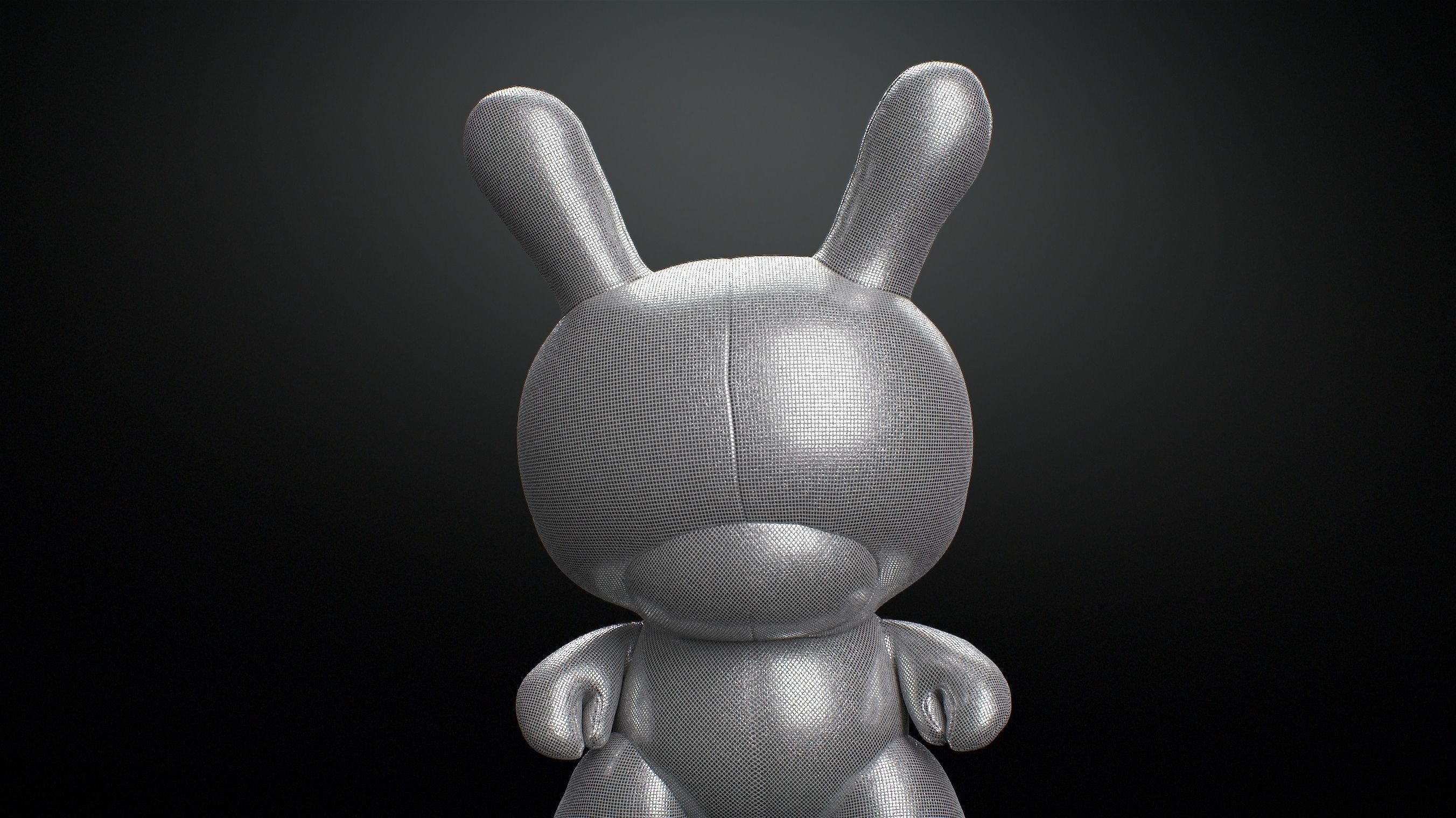 Kidrobot 20 inch Plush Rhinestone Edition Dunny 3D model_2