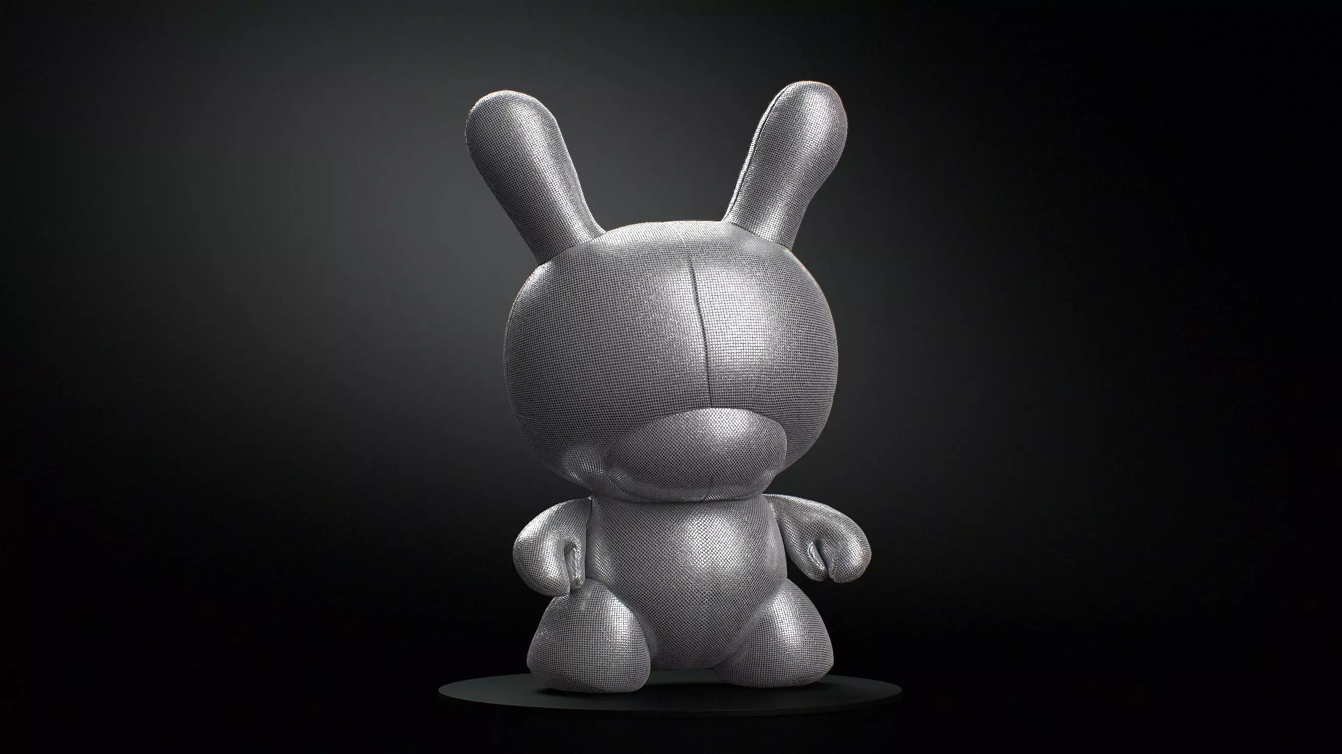 Kidrobot 20 inch Plush Rhinestone Edition Dunny 3D model_0