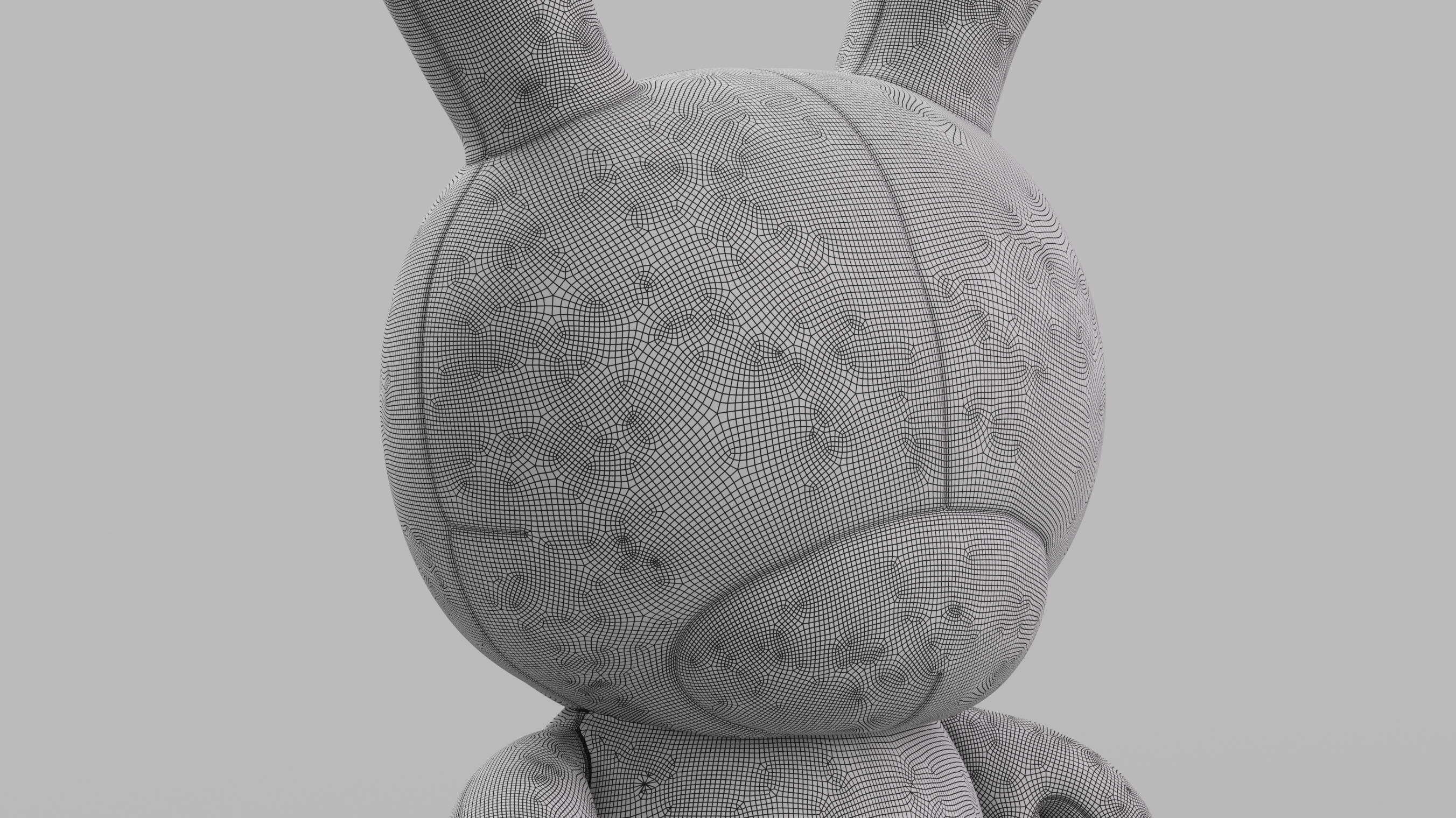 Kidrobot 20 inch Plush Rhinestone Edition Dunny 3D model_7