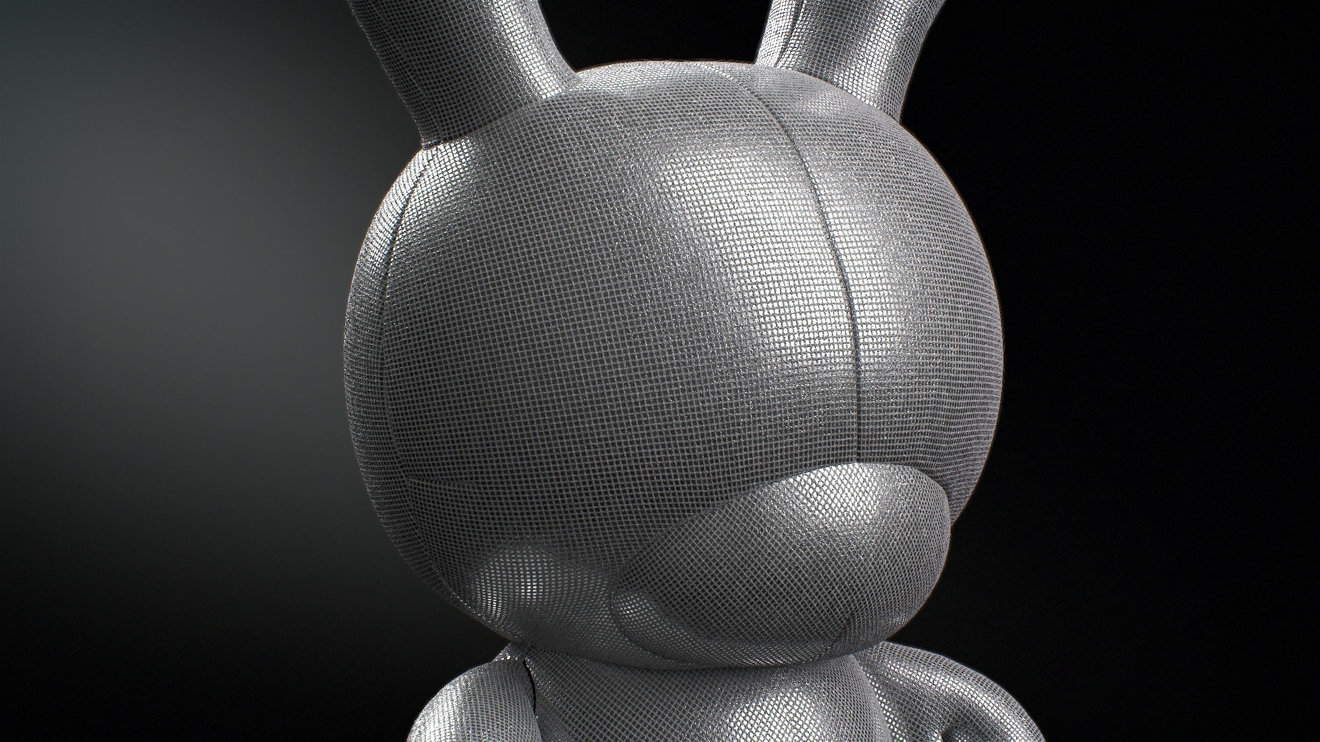 Kidrobot 20 inch Plush Rhinestone Edition Dunny 3D model_6