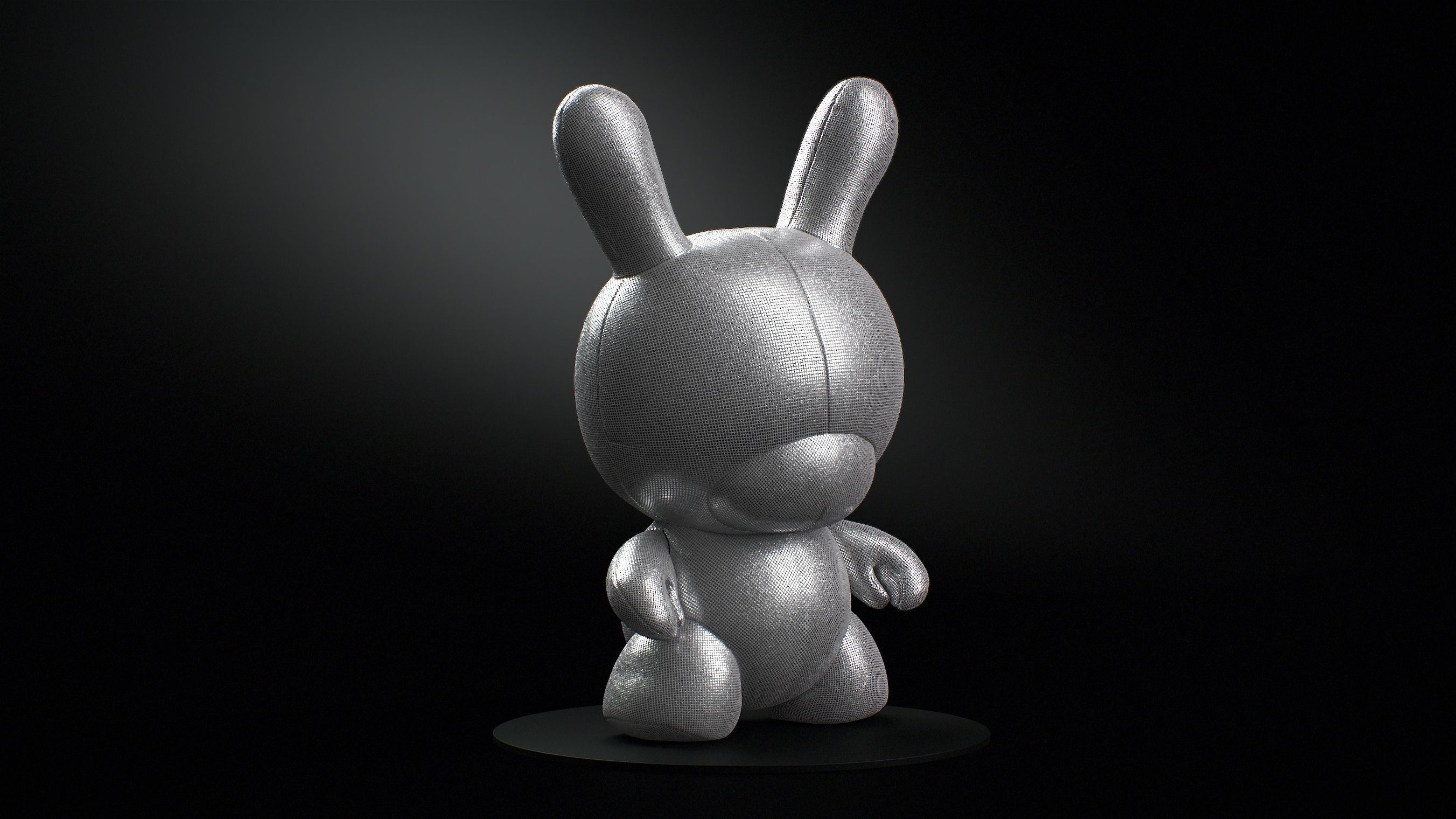 Kidrobot 20 inch Plush Rhinestone Edition Dunny 3D model_4