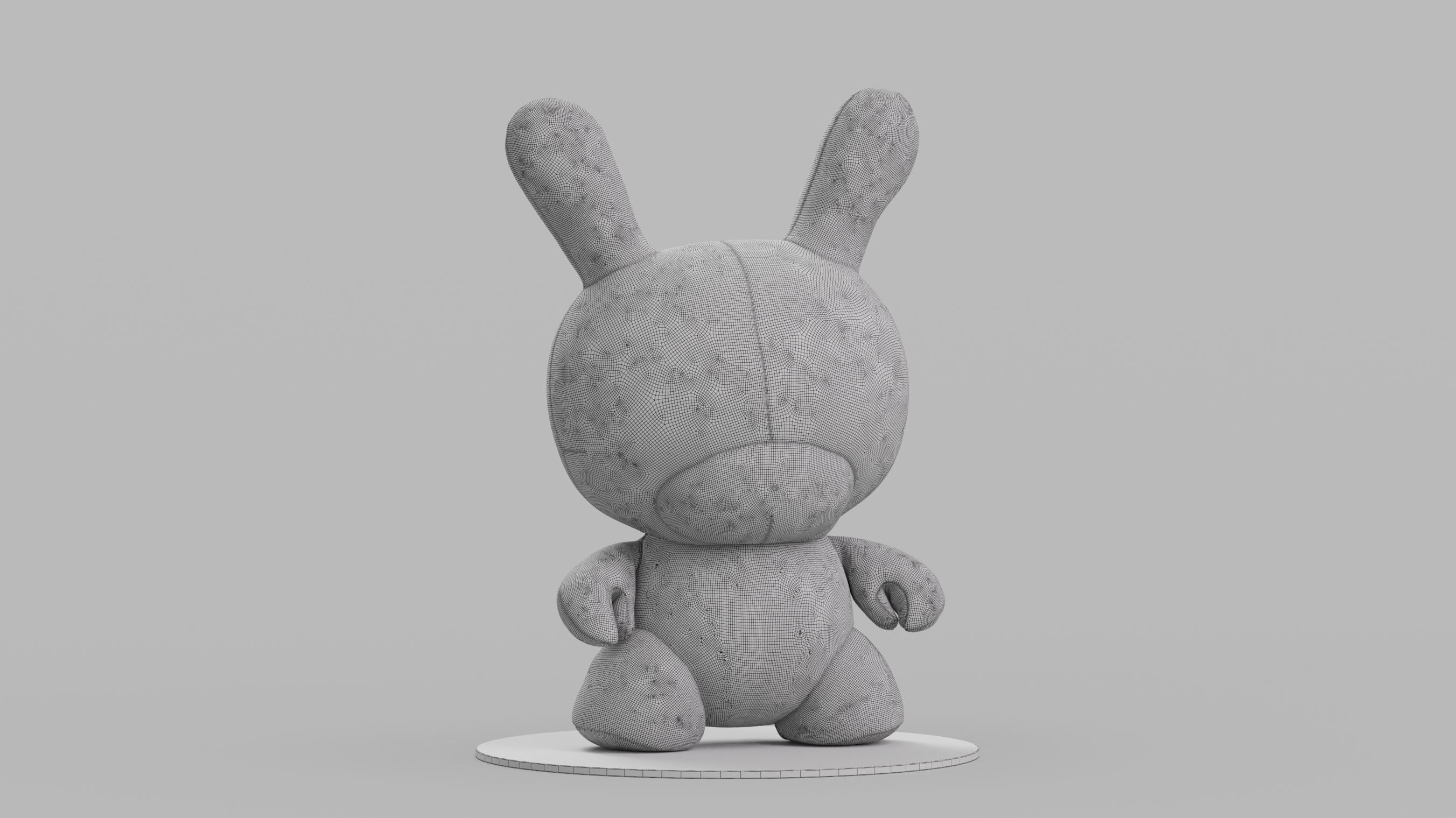 Kidrobot 20 inch Plush Rhinestone Edition Dunny 3D model_1