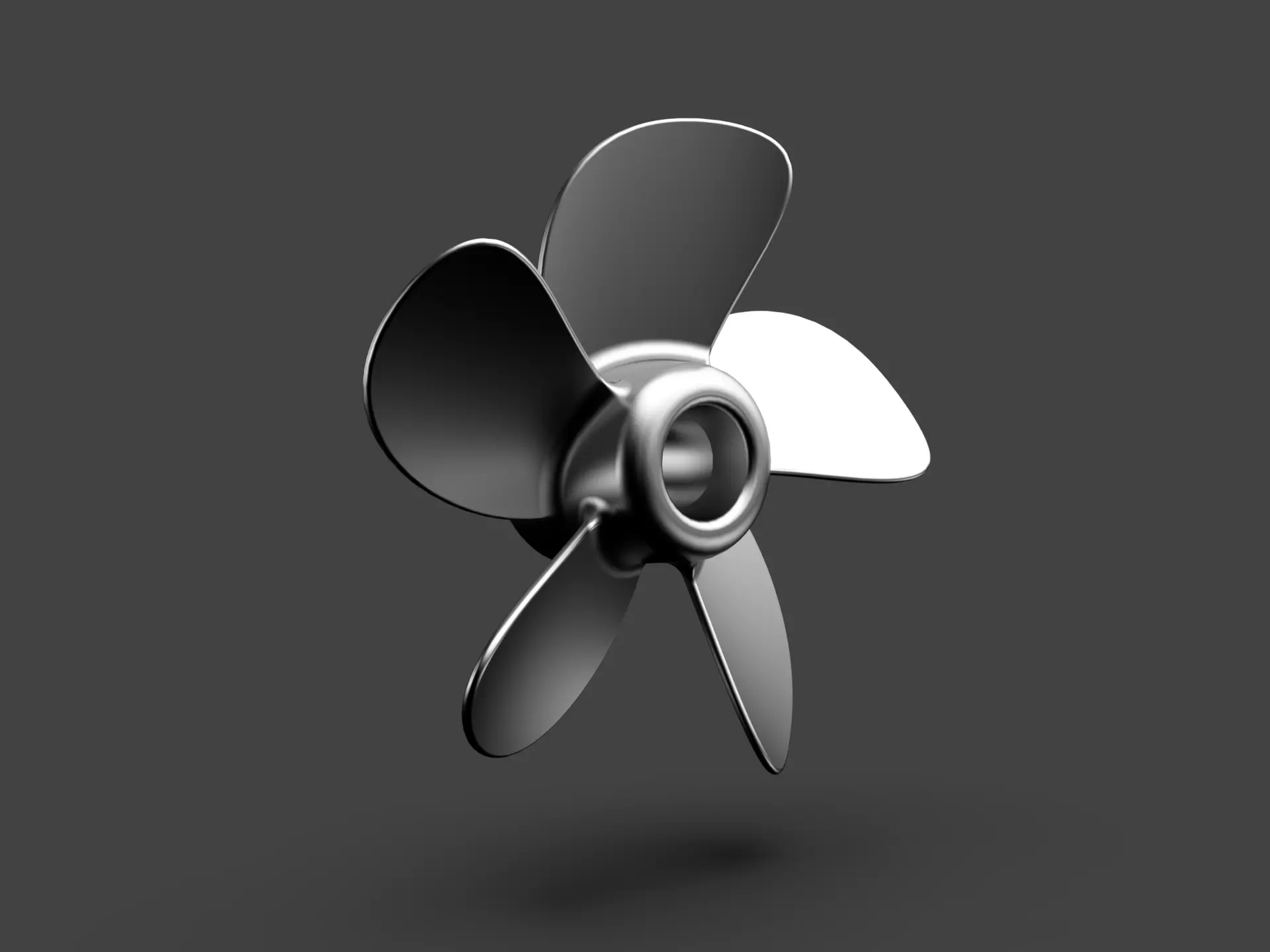 5 Blade Propeller 3D model_0