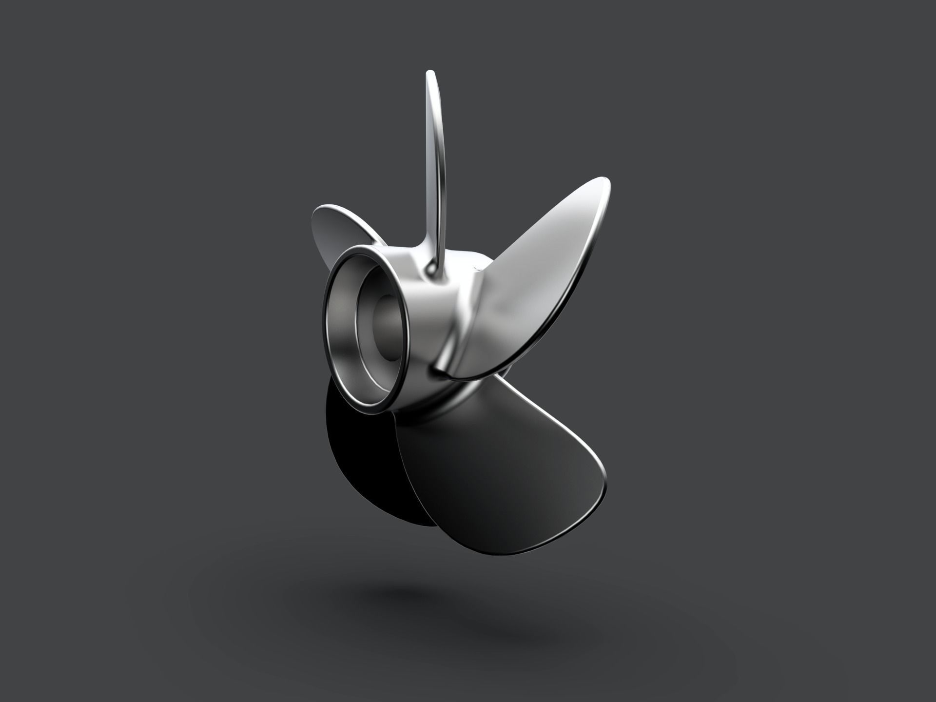 5 Blade Propeller 3D model_1