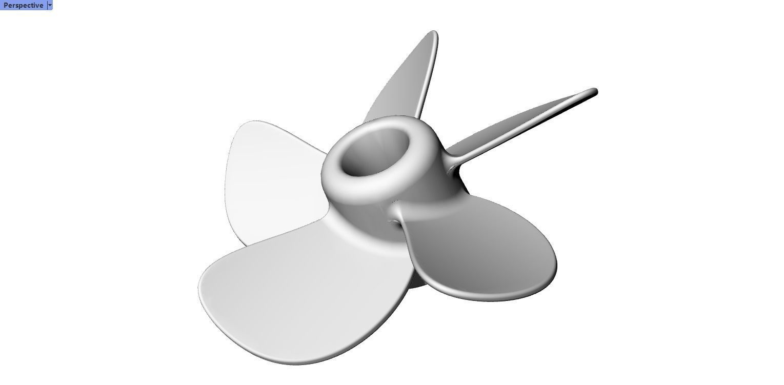5 Blade Propeller 3D model_5