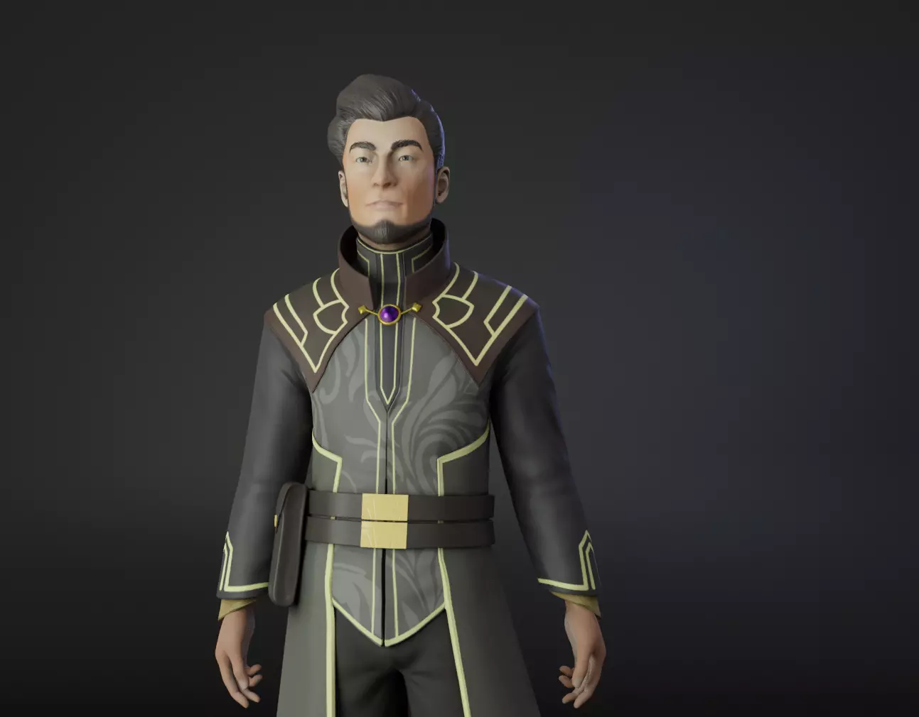 Viren of Dragon Prince Low-poly 3D model