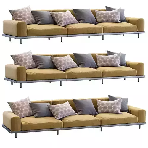 Naviglio Sofa By Arflex 3 Seater