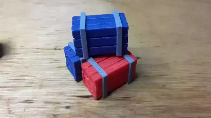Wood Boxes - Wargames - Boardgames - Dioramas - Railway models 3D print model