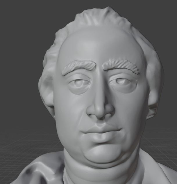 David Hume 3D print model_1