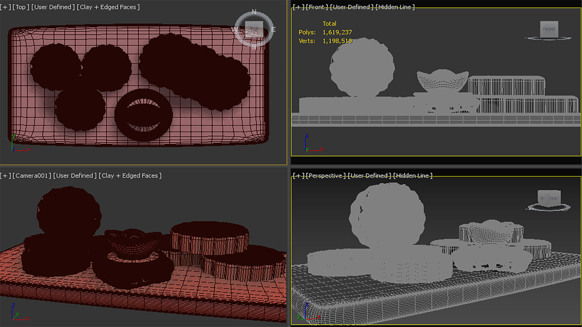 Chinese moon cake  3D model_7