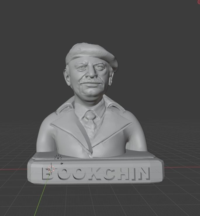 Murray Bookchin 3D print model_6