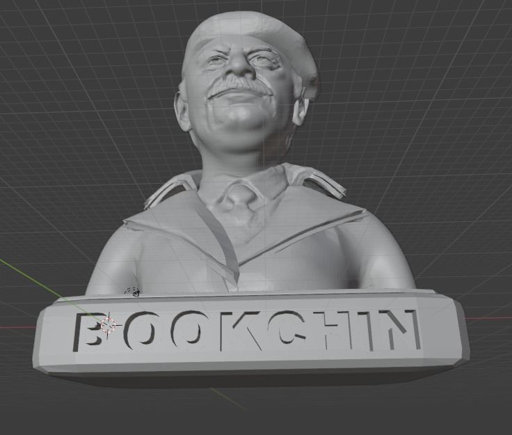 Murray Bookchin 3D print model_9