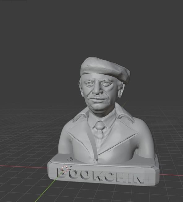 Murray Bookchin 3D print model_11