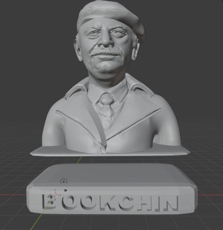 Murray Bookchin 3D print model_7