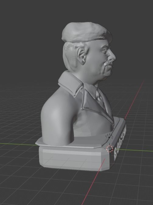 Murray Bookchin 3D print model_3