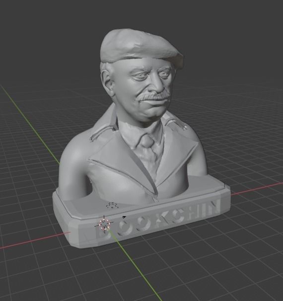 Murray Bookchin 3D print model_8