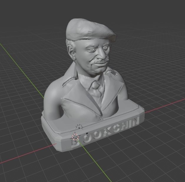 Murray Bookchin 3D print model_14