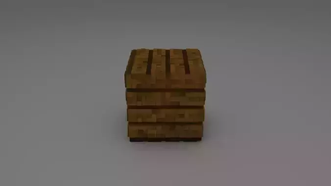 block spruce planks - 3D model 3D model