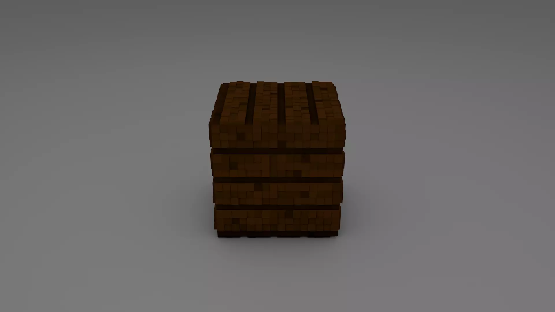 block dark oak planks - 3D model 3D model_0