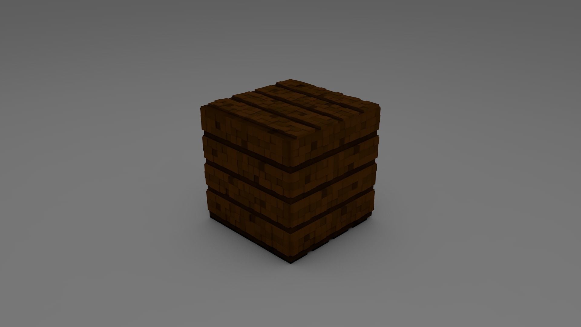block dark oak planks - 3D model 3D model_2