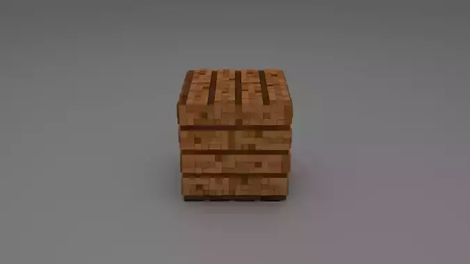 block jungle planks - 3D model