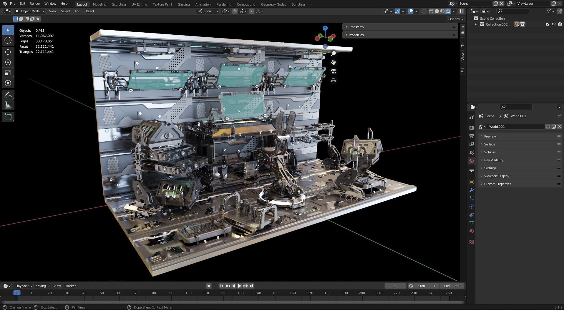 Sci-Fi Computer Station 3D model_18