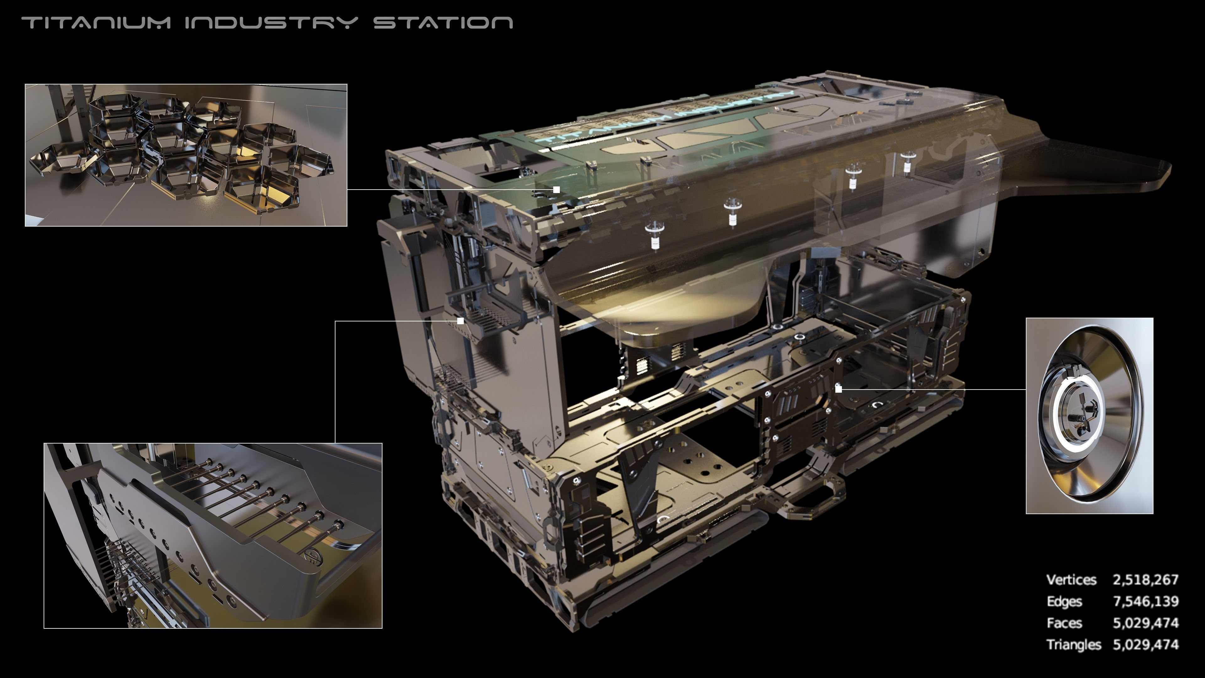 Sci-Fi Computer Station 3D model_3