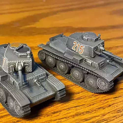 Panzer 38t for Flames of War Free 3D model