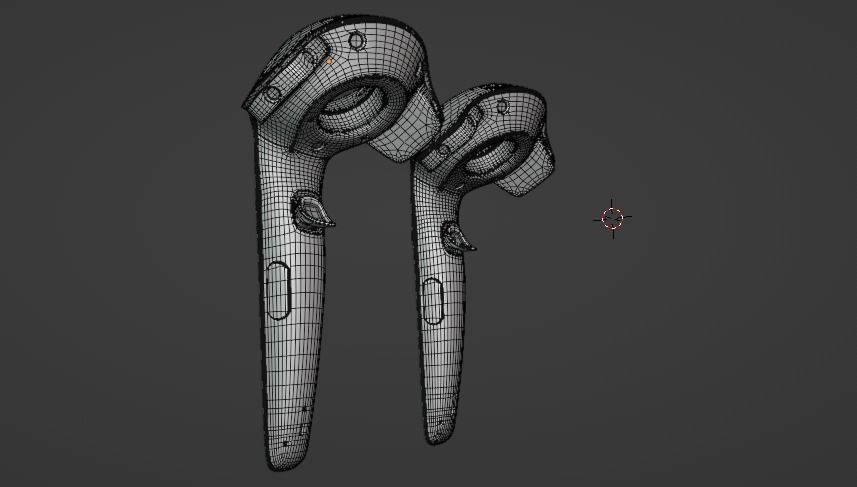 HTC VIVE VR CONTROLLERS 3D model_21